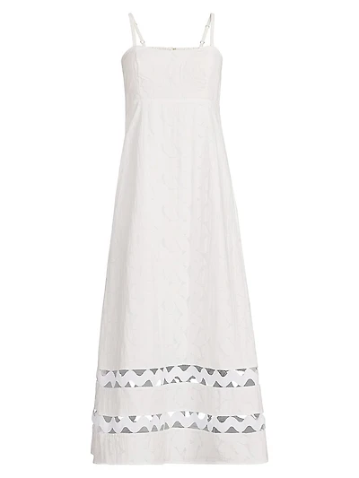 Haliey Faille Midi-Dress