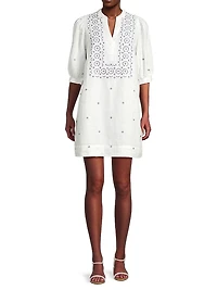 Mialeigh Embroidered Shift Dress