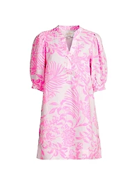 Mialeigh Palm Print Shift Dress