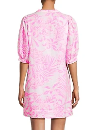Mialeigh Palm Print Shift Dress
