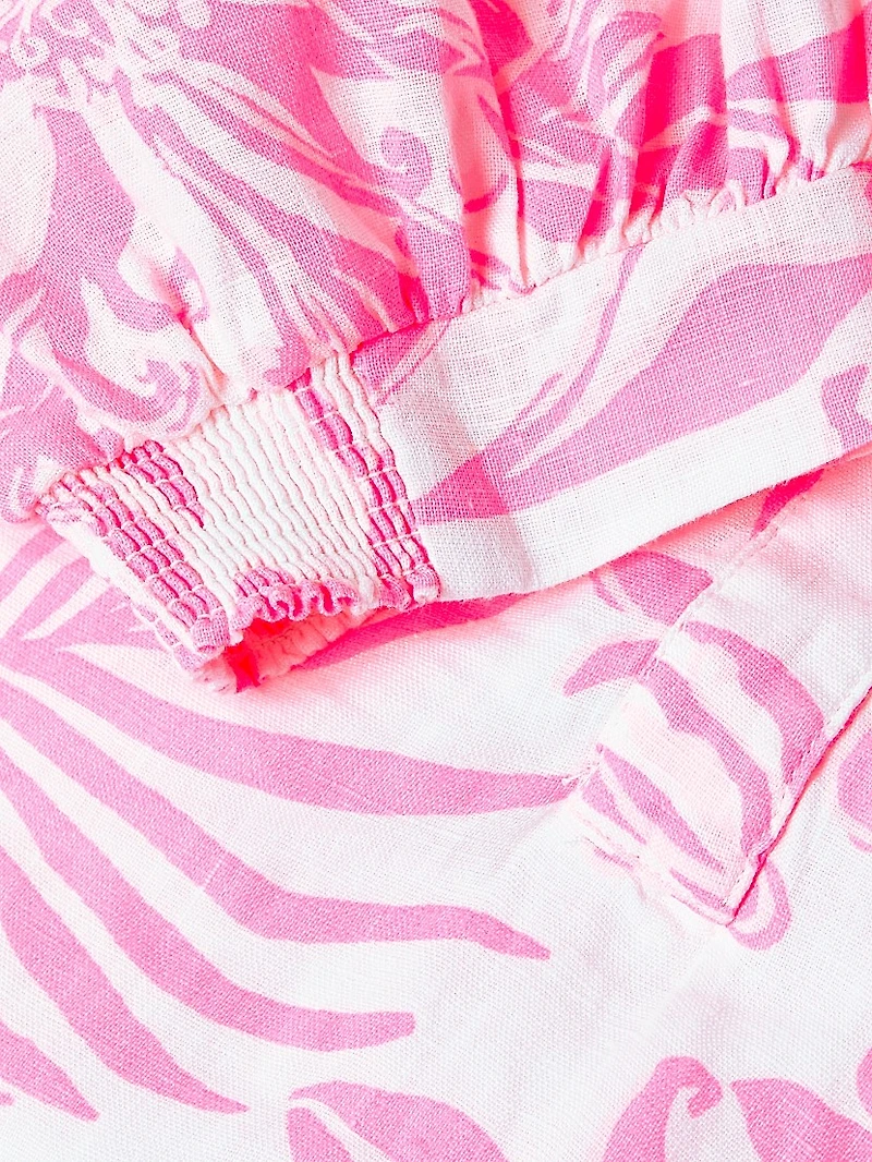 Mialeigh Palm Print Shift Dress