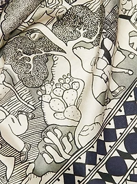 Camille Printed Silk Long-Sleeve Maxi-Dress