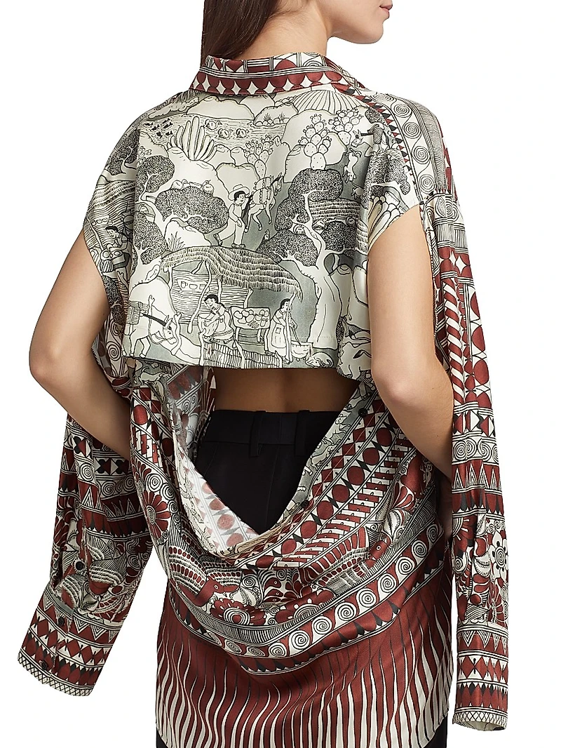 Rodrigo De La Cruz Silk-Twill Long-Sleeve Shirt