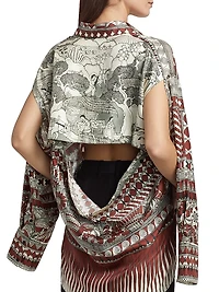 Rodrigo De La Cruz Silk-Twill Long-Sleeve Shirt