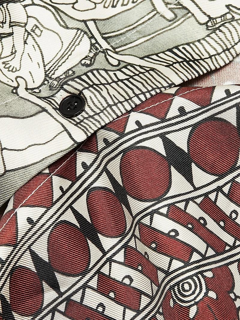 Rodrigo De La Cruz Silk-Twill Long-Sleeve Shirt