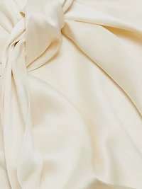 Mila Draped Silk Maxi Skirt