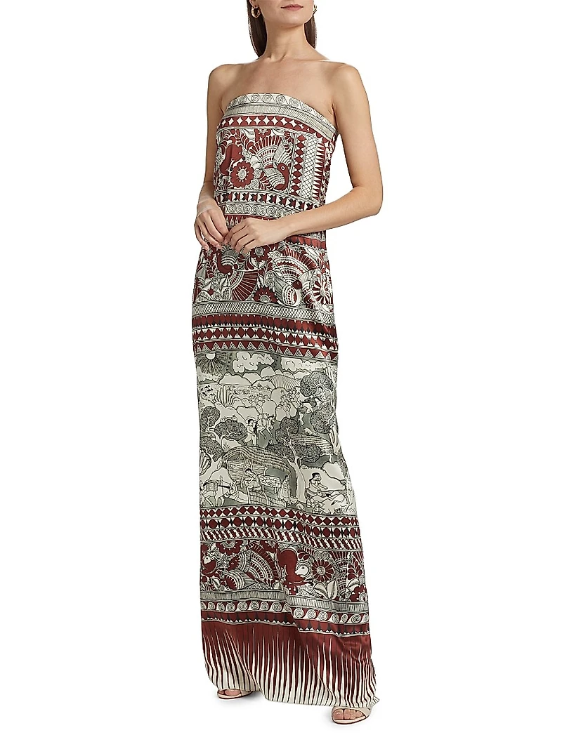 Rodrigo Silk Strapless Dress