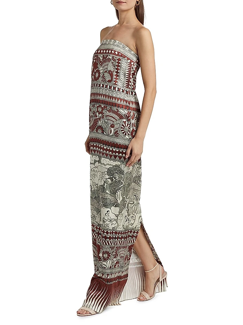 Rodrigo Silk Strapless Dress