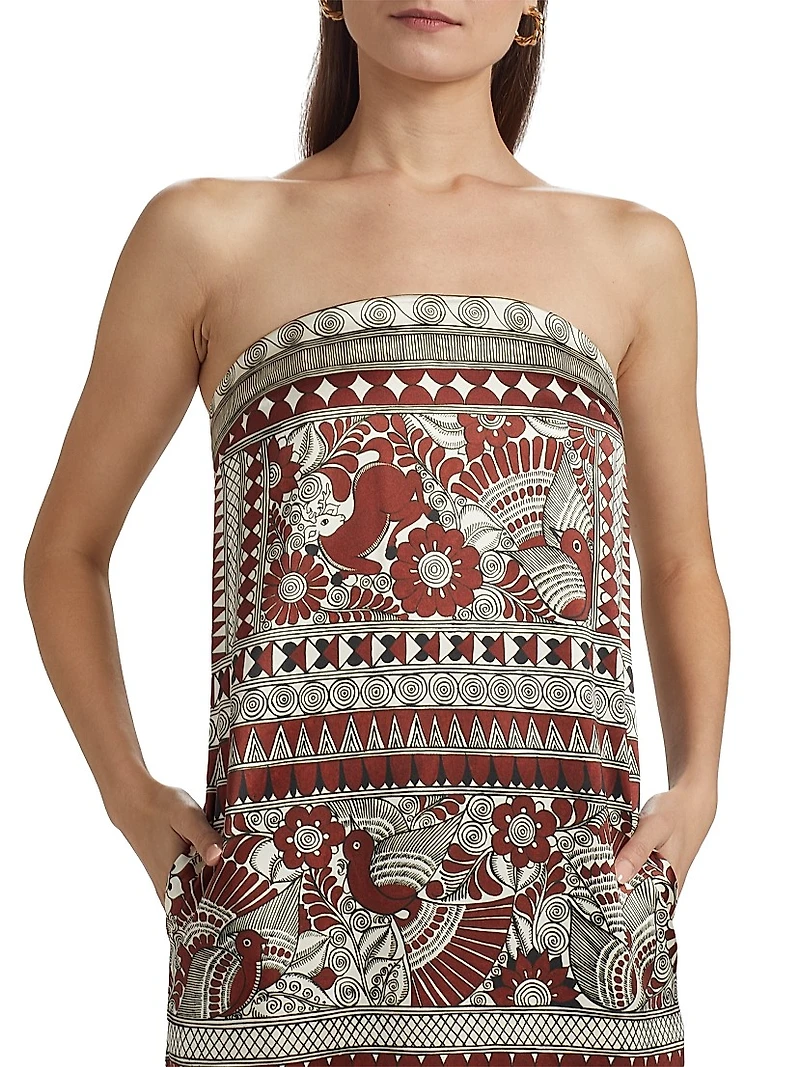 Rodrigo Silk Strapless Dress