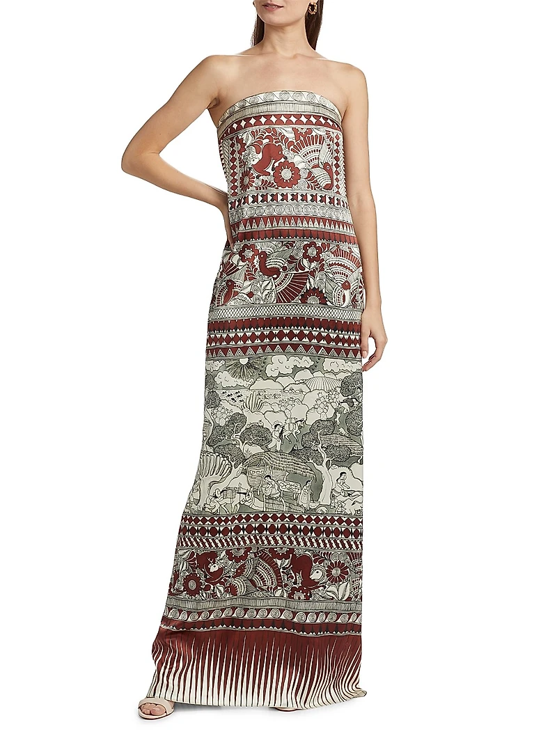 Rodrigo Silk Strapless Dress