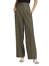 Antonella Wool Wide-Leg Trousers
