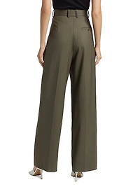 Antonella Wool Wide-Leg Trousers