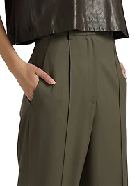 Antonella Wool Wide-Leg Trousers
