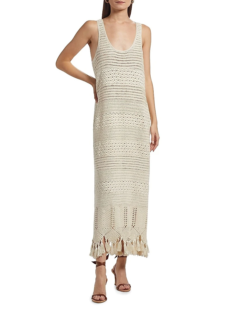 Ophelia Crochet Maxi Dress