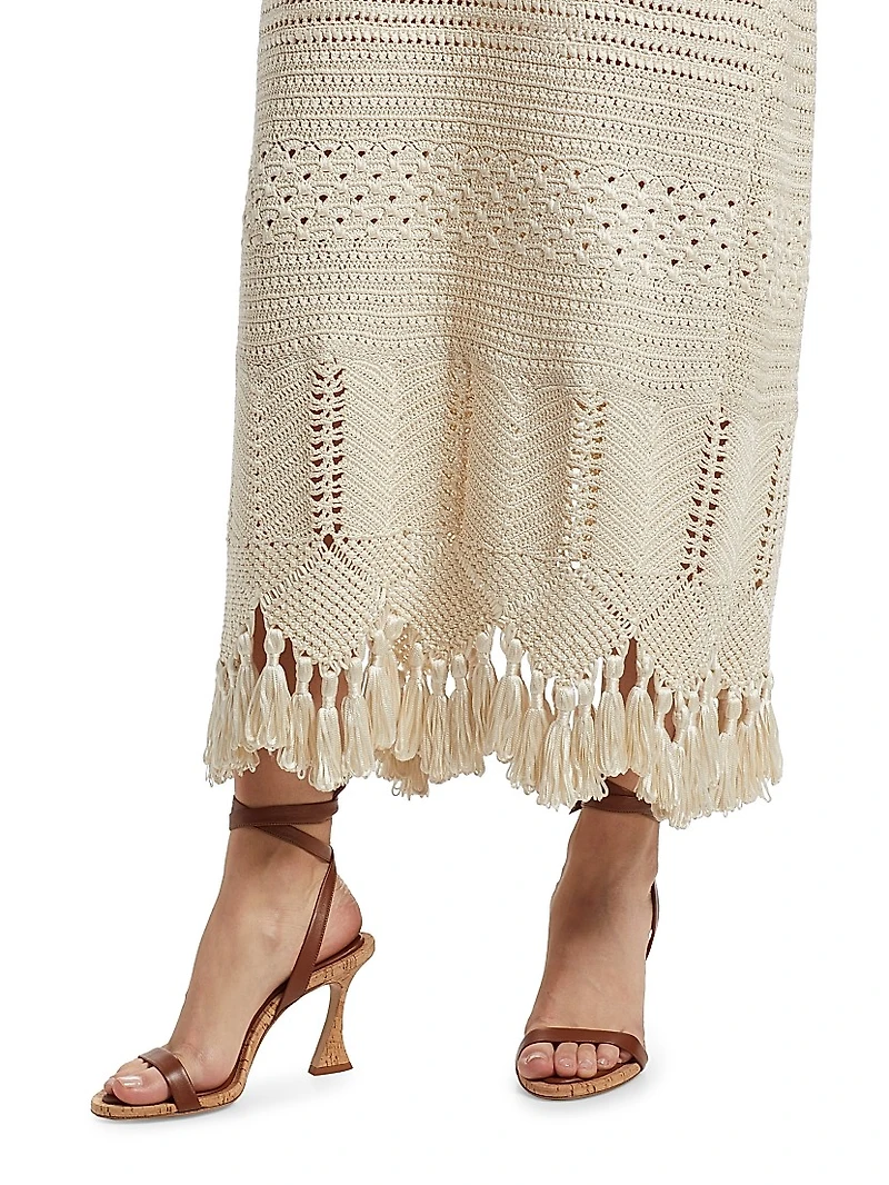 Ophelia Crochet Maxi Dress