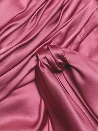 Kasia Gathered Silk Maxi Dress