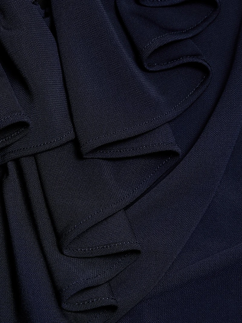 Stacy Ruffled V-Neck Maxi Dress