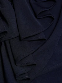 Stacy Ruffled V-Neck Maxi Dress