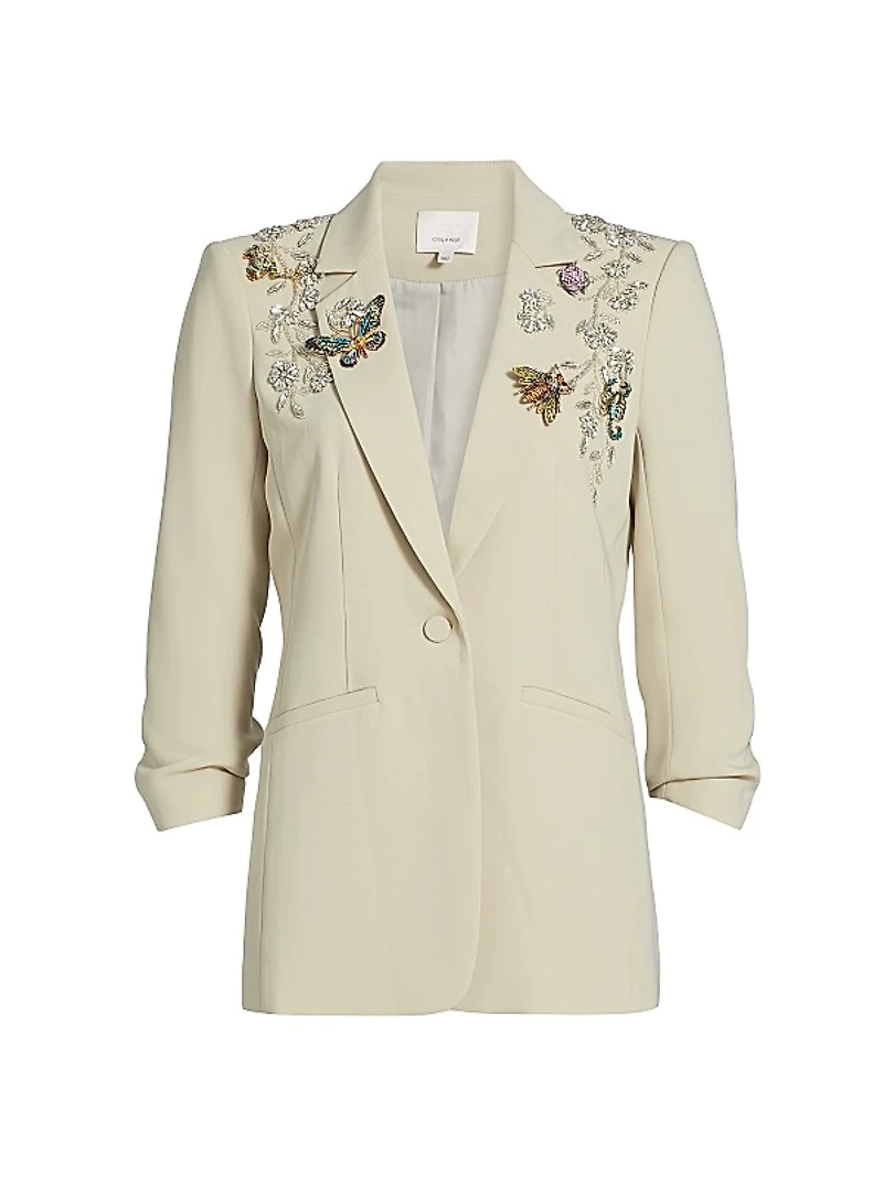 Diamond Vines Khloe Beaded Blazer