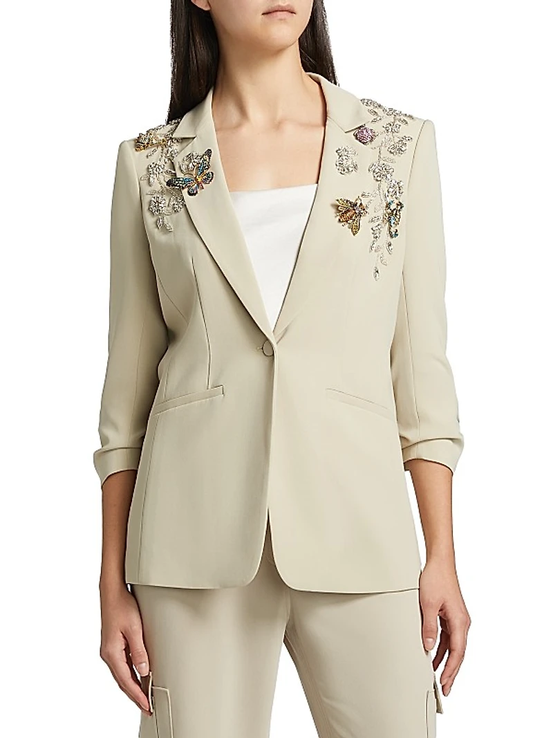 Diamond Vines Khloe Beaded Blazer