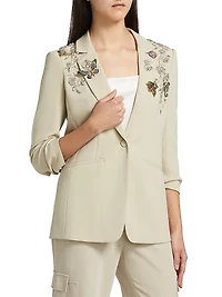 Diamond Vines Khloe Beaded Blazer