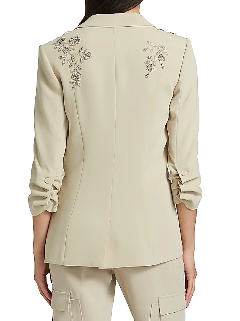 Diamond Vines Khloe Beaded Blazer