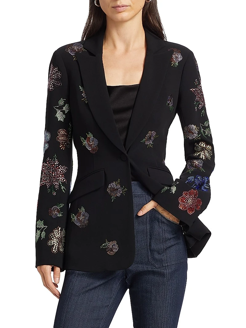 Cheyenne Pansy Garden Blazer