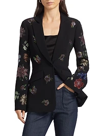 Cheyenne Pansy Garden Blazer