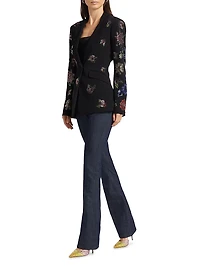 Cheyenne Pansy Garden Blazer