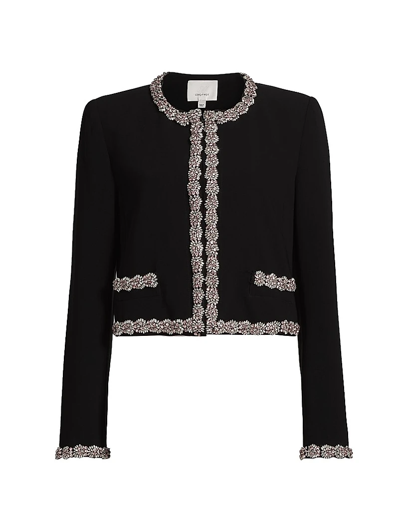 Penelope Sunburst Crepe Jacket