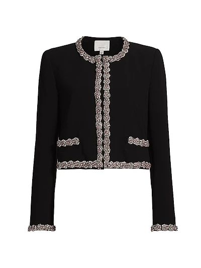 Penelope Sunburst Crepe Jacket