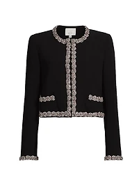 Penelope Sunburst Crepe Jacket