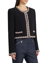 Penelope Sunburst Crepe Jacket