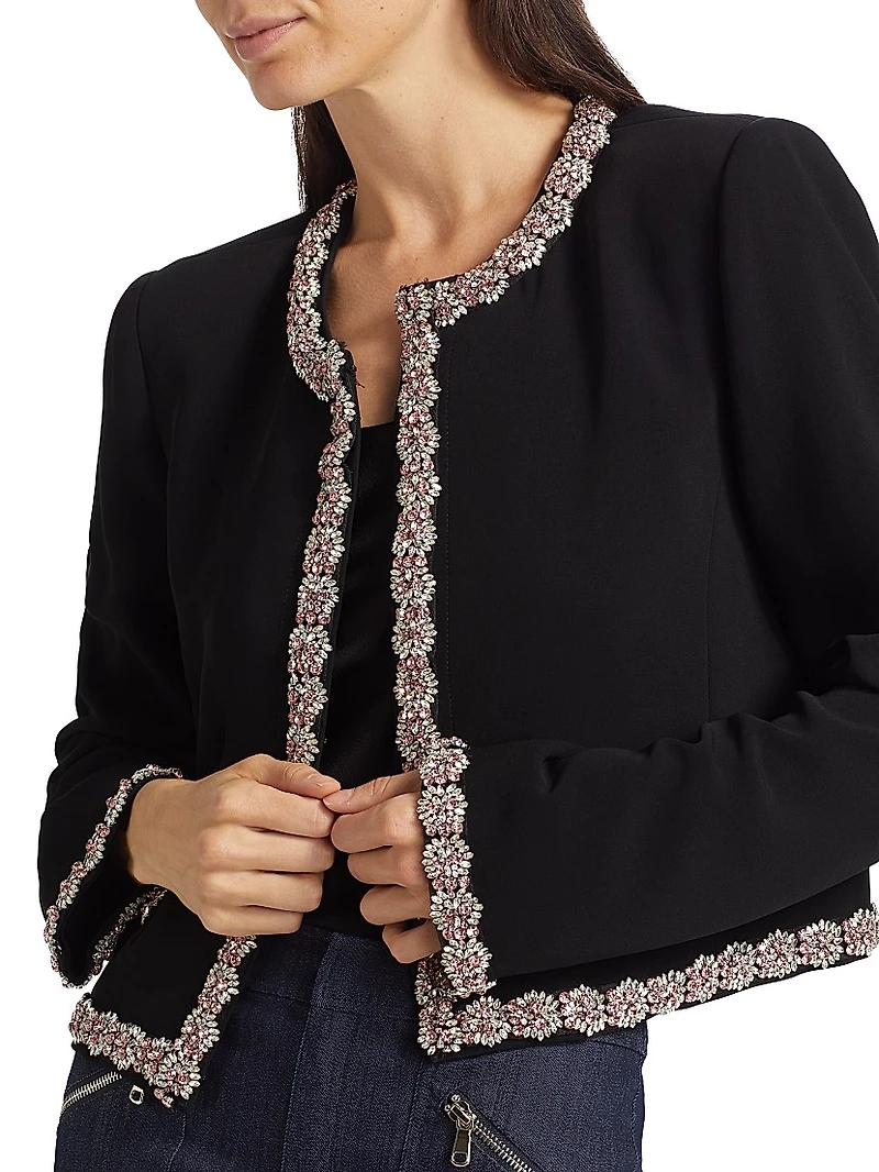 Penelope Sunburst Crepe Jacket