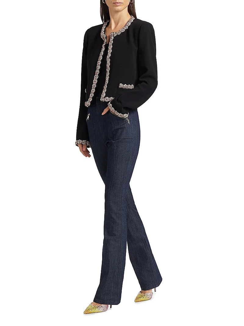 Penelope Sunburst Crepe Jacket