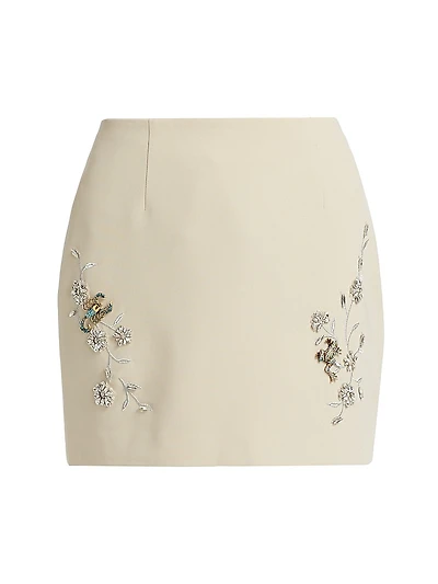 Doris Diamond Vines Miniskirt