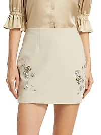Doris Diamond Vines Miniskirt