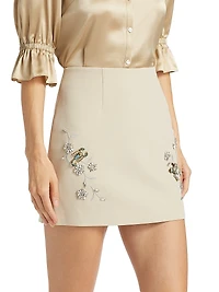 Doris Diamond Vines Miniskirt