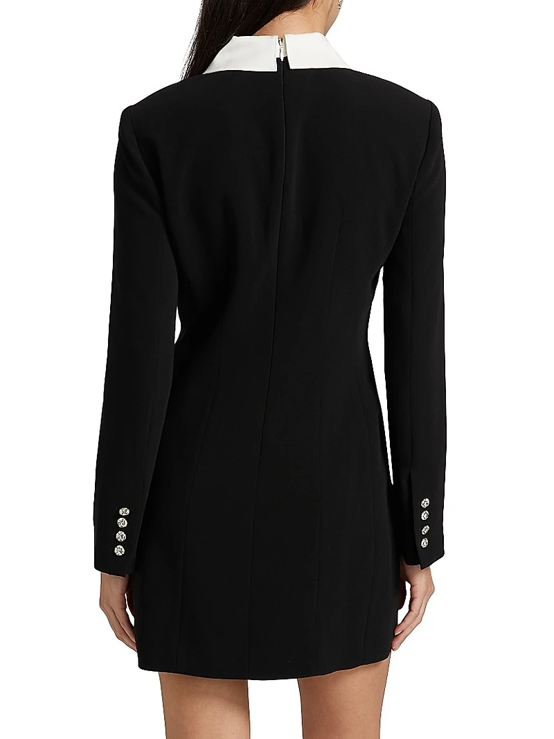 Sheryl Crystal-Embellished Button-Front Shirtdress
