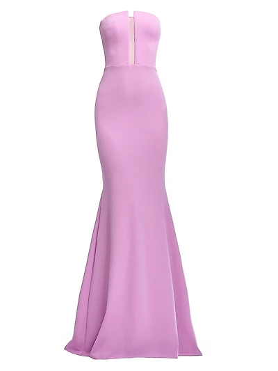 Izzy Strapless Crepe Mermaid Maxi Dress