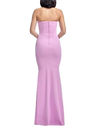 Izzy Strapless Crepe Mermaid Maxi Dress