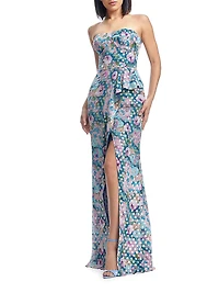 Kai Embellished Bustier Body-Con Gown