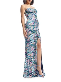 Kai Embellished Bustier Body-Con Gown