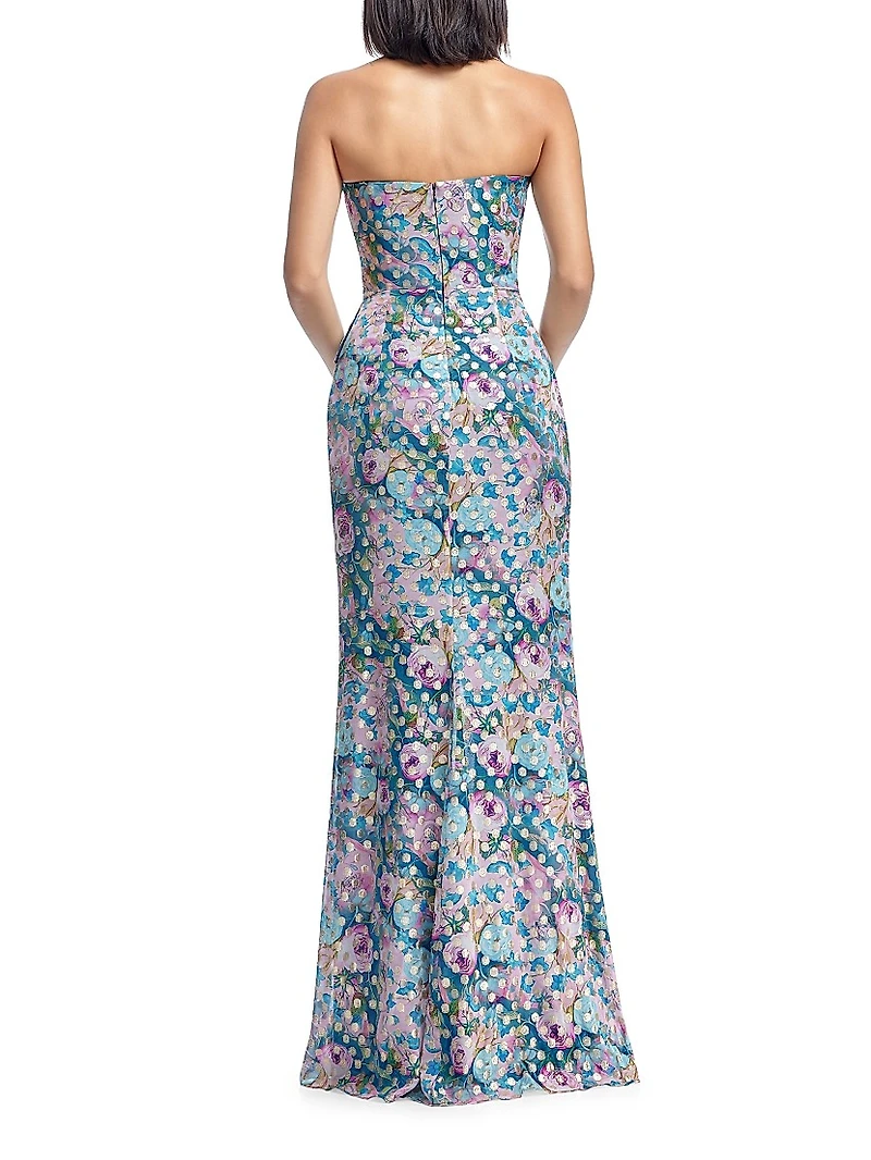 Kai Embellished Bustier Body-Con Gown