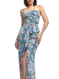 Kai Embellished Bustier Body-Con Gown