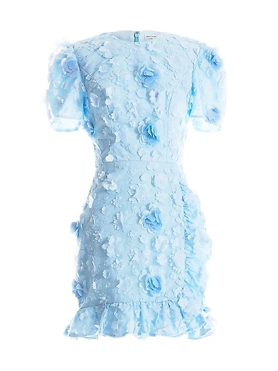 Brittany Floral Appliqué Minidress