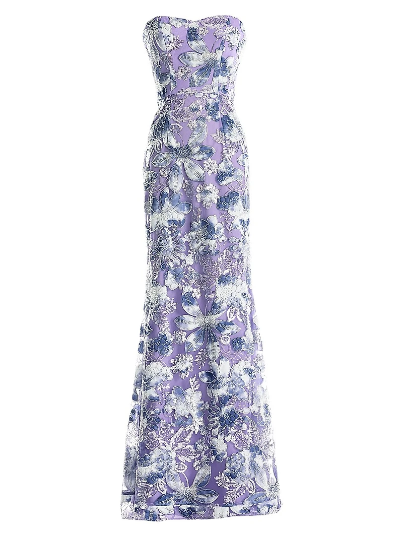 Sheridan Sequined Strapless Mermaid Gown