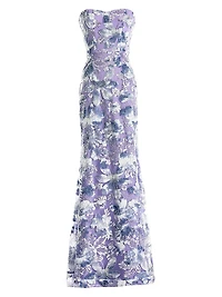 Sheridan Sequined Strapless Mermaid Gown