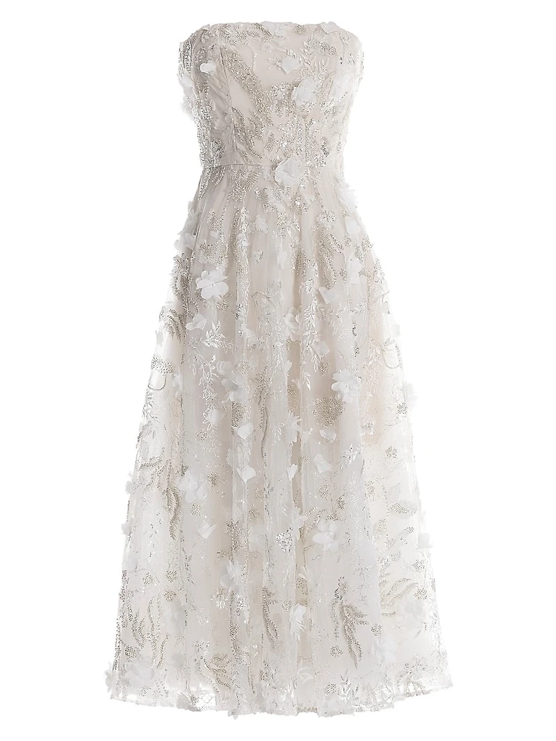 Kailyn Floral Fit & Flare Midi-Dress