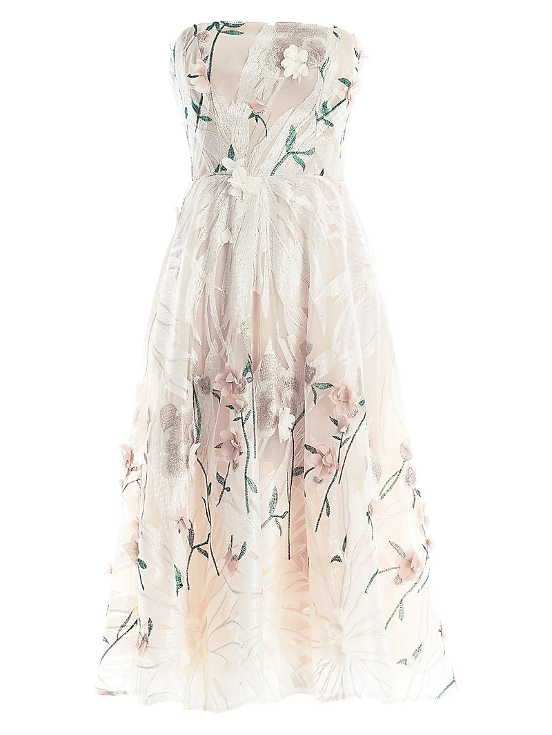 Kailyn Embroidered Fit & Flare Gown